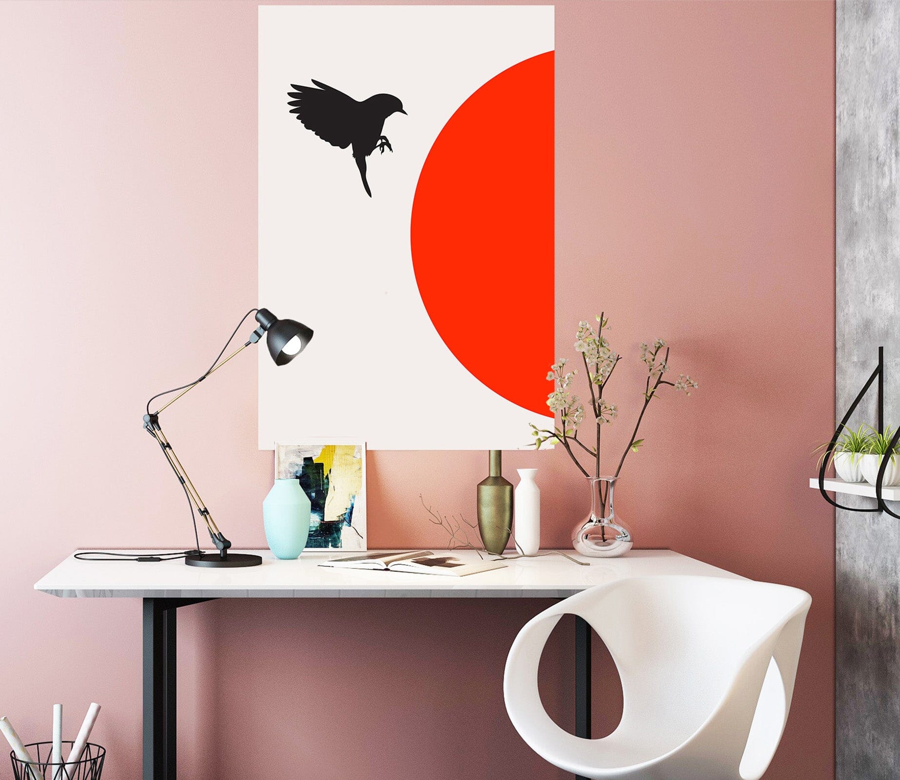 3D Flying Bird 128 Boris Draschoff Wall Sticker Wallpaper AJ Wallpaper 2 
