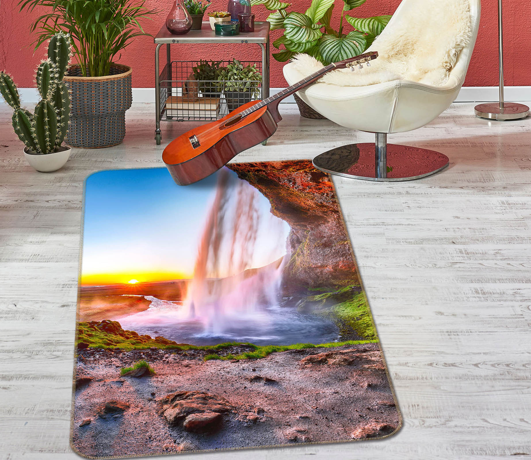 3D Waterfall 26193 Non Slip Rug Mat