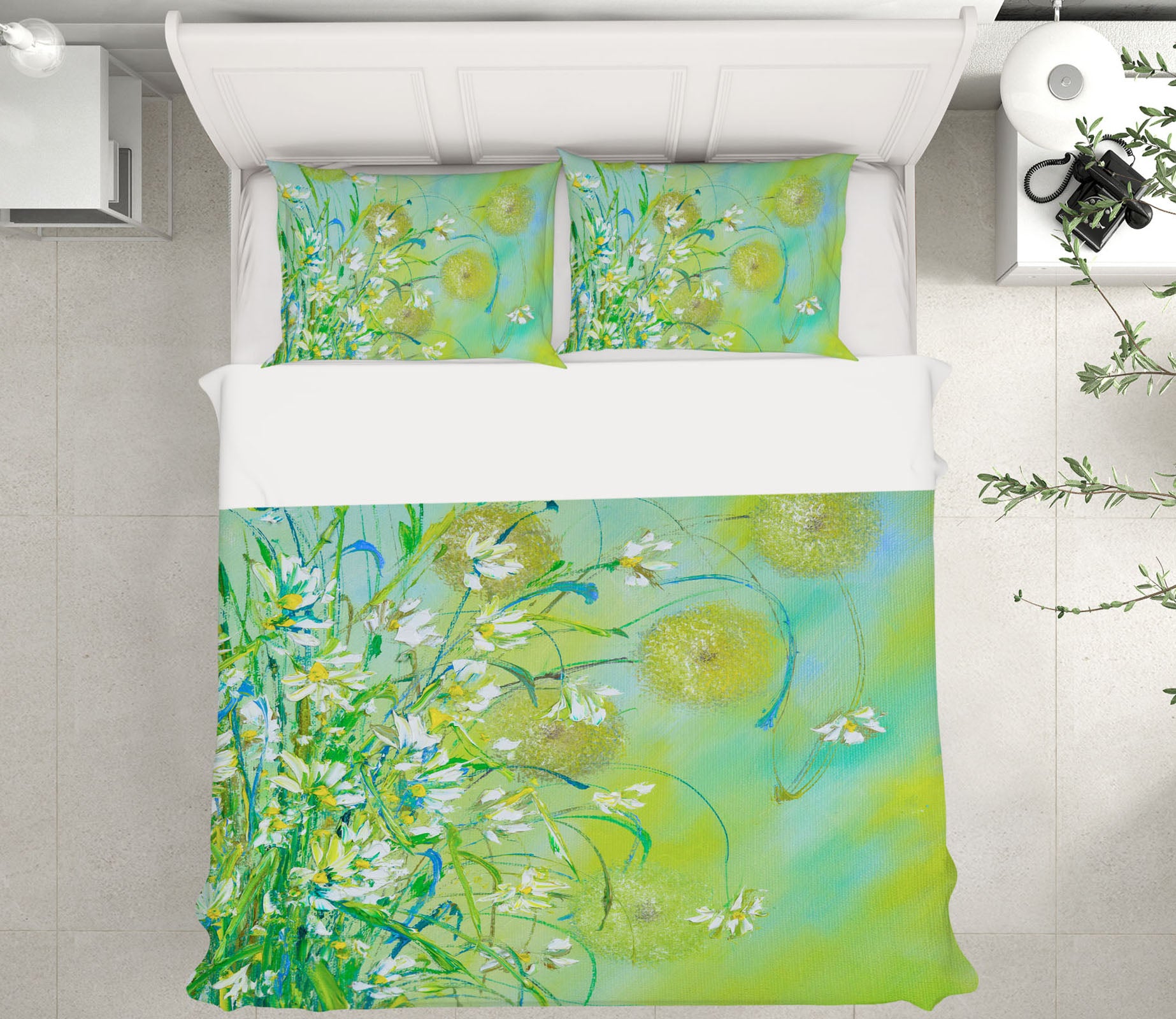 3D Green Flower Ball 529 Skromova Marina Bedding Bed Pillowcases Quilt