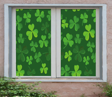 3D Lucky Clover 274 Window Film Print Sticker Cling Stained Glass UV Block