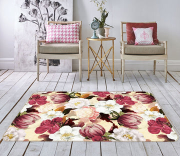 3D Painted Flowers 160 Uta Naumann Rug Non Slip Rug Mat Mat AJ Creativity Home 
