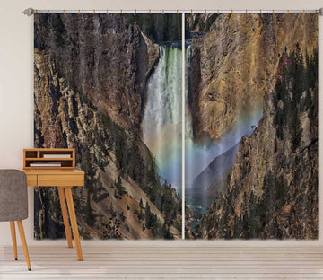 3D Canyon Rainbow 065 Kathy Barefield Curtain Curtains Drapes Curtains AJ Creativity Home 