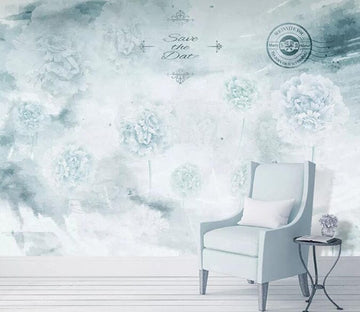 3D White Dandelion 1487 Wall Murals Wallpaper AJ Wallpaper 2 