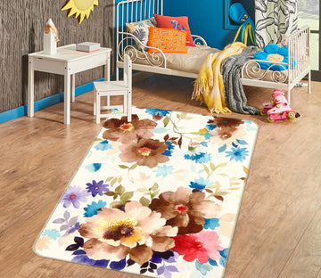 3D Flowers 27086 Non Slip Rug Mat
