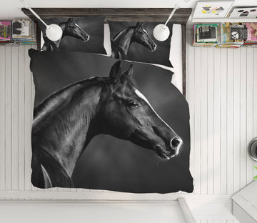 3D Dark Horse 12206 Bed Pillowcases Quilt
