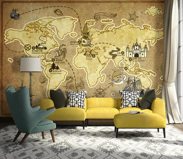 3D Map 1279 Wall Murals Wallpaper AJ Wallpaper 2 