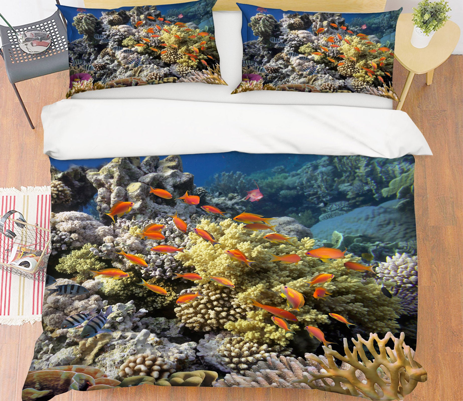 3D Coral 21013 Bed Pillowcases Quilt
