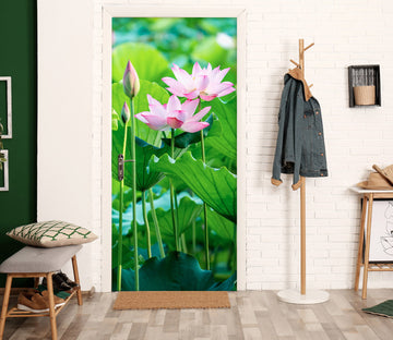 3D Lotus 25164 Door Mural