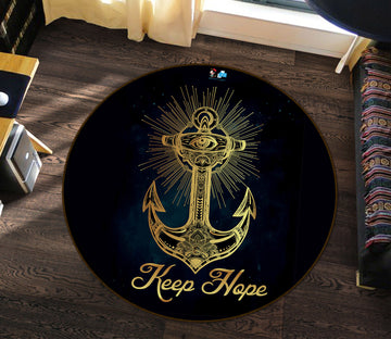 3D Anchor 75051 Round Non Slip Rug Mat