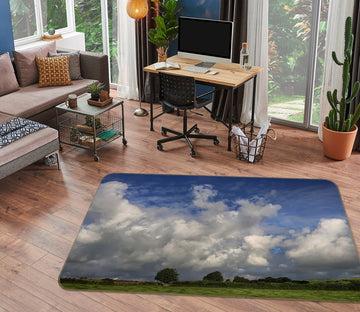 3D Cloud Tree Farm 1007 Jerry LoFaro Rug Non Slip Rug Mat