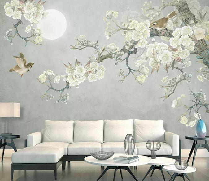 3D Flower Butterfly 169 Wall Murals Wallpaper AJ Wallpaper 2 