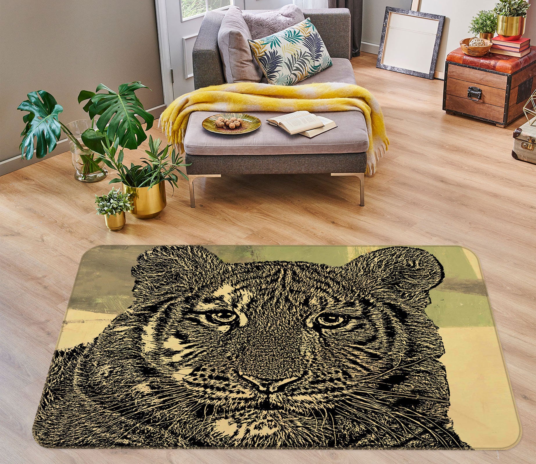 3D Tiger 75250 Non Slip Rug Mat