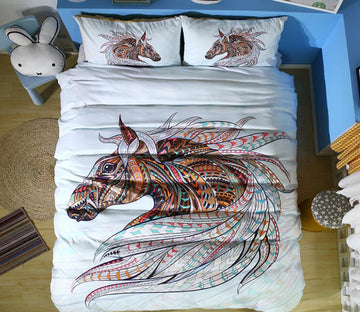 3D Horse 1047 Bed Pillowcases Quilt
