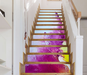 3D Purple Watercolor 2229 Skromova Marina Stair Risers