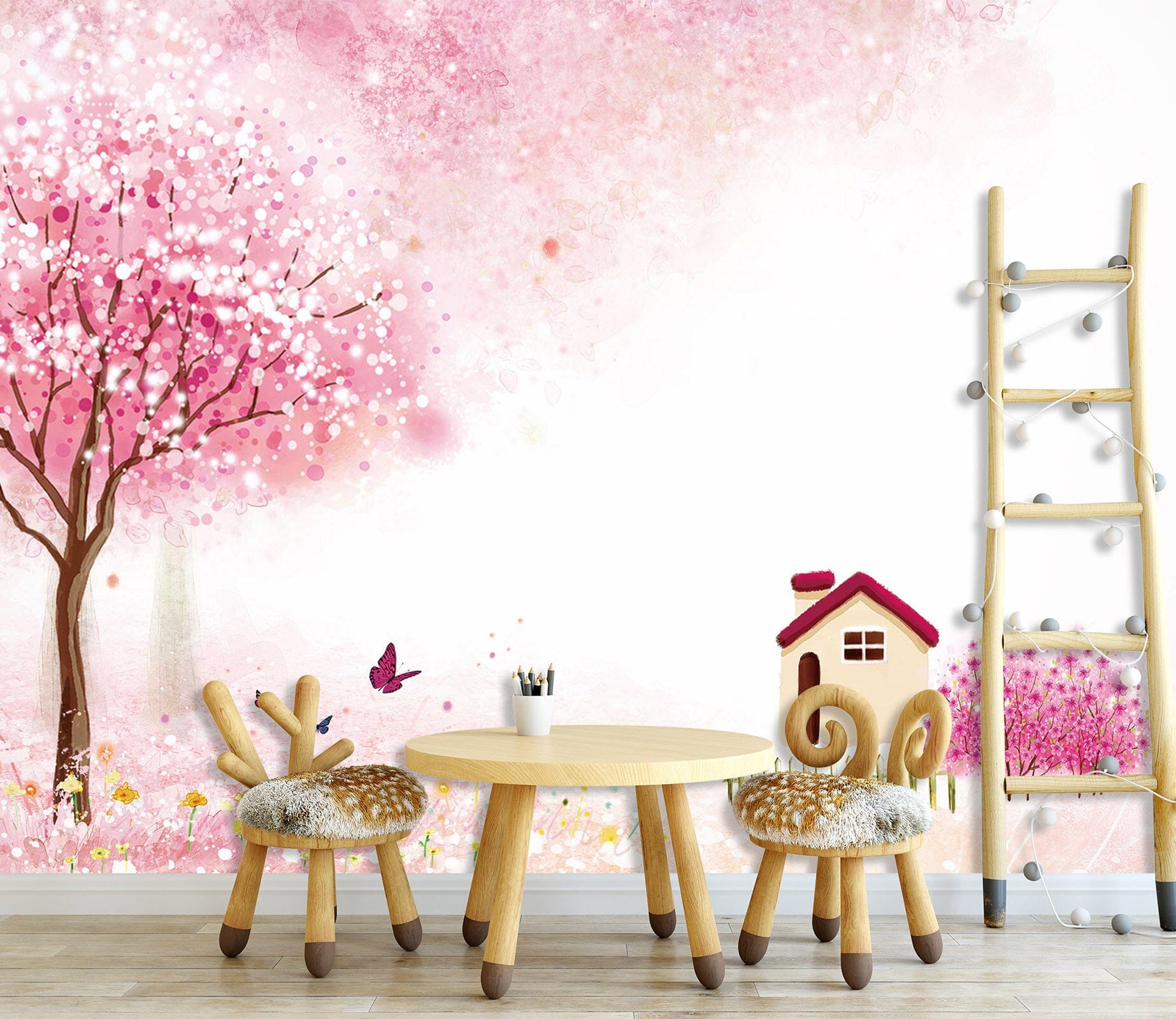 3D Peach Blossom World 1727 Wall Murals Wallpaper AJ Wallpaper 2 