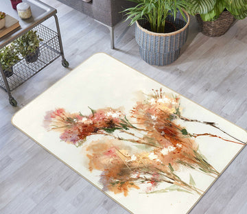 3D Bouquet 1003 Anne Farrall Doyle Rug Non Slip Rug Mat Mat AJ Creativity Home 