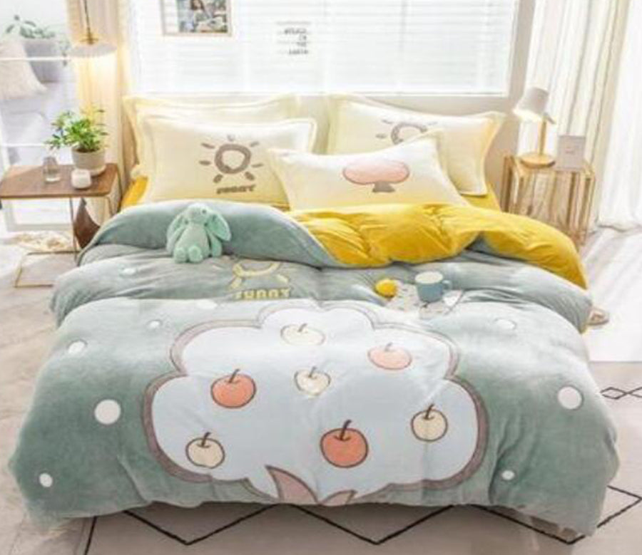 3D Apple 14198 Bed Pillowcases Quilt