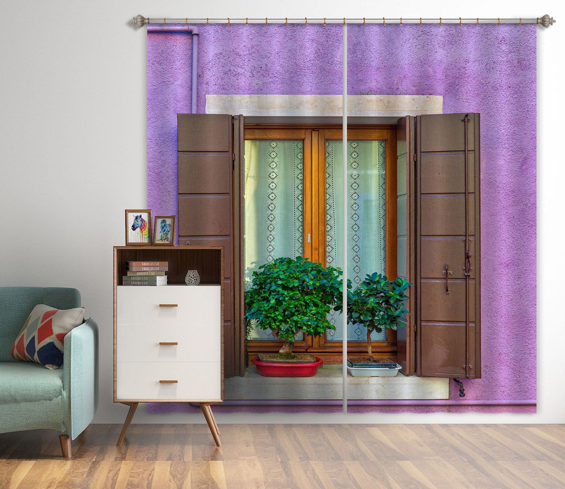 3D Windowsill Plant 111 Marco Carmassi Curtain Curtains Drapes Curtains AJ Creativity Home 