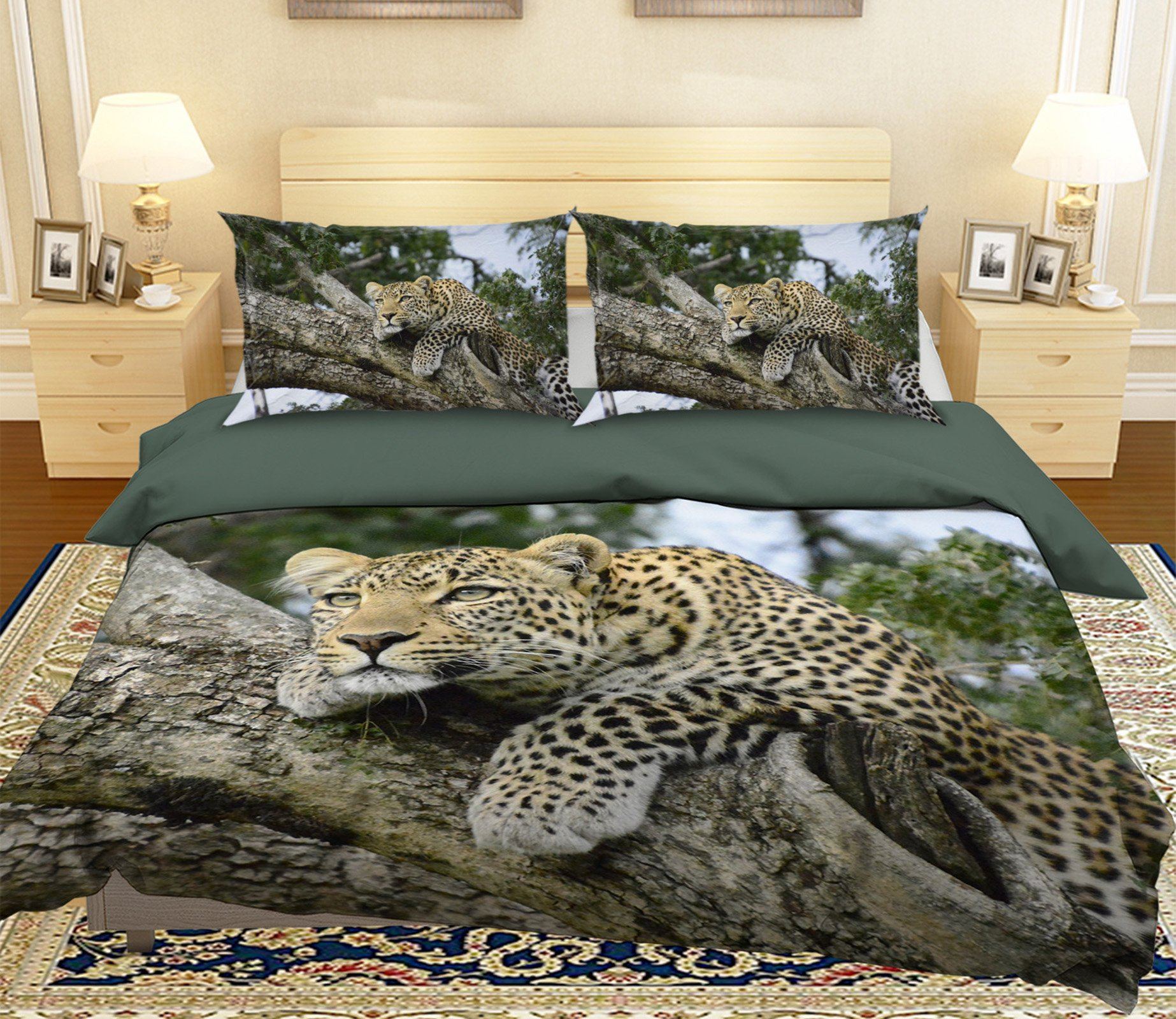 3D Spiritless Tiger 1967 Bed Pillowcases Quilt Quiet Covers AJ Creativity Home 