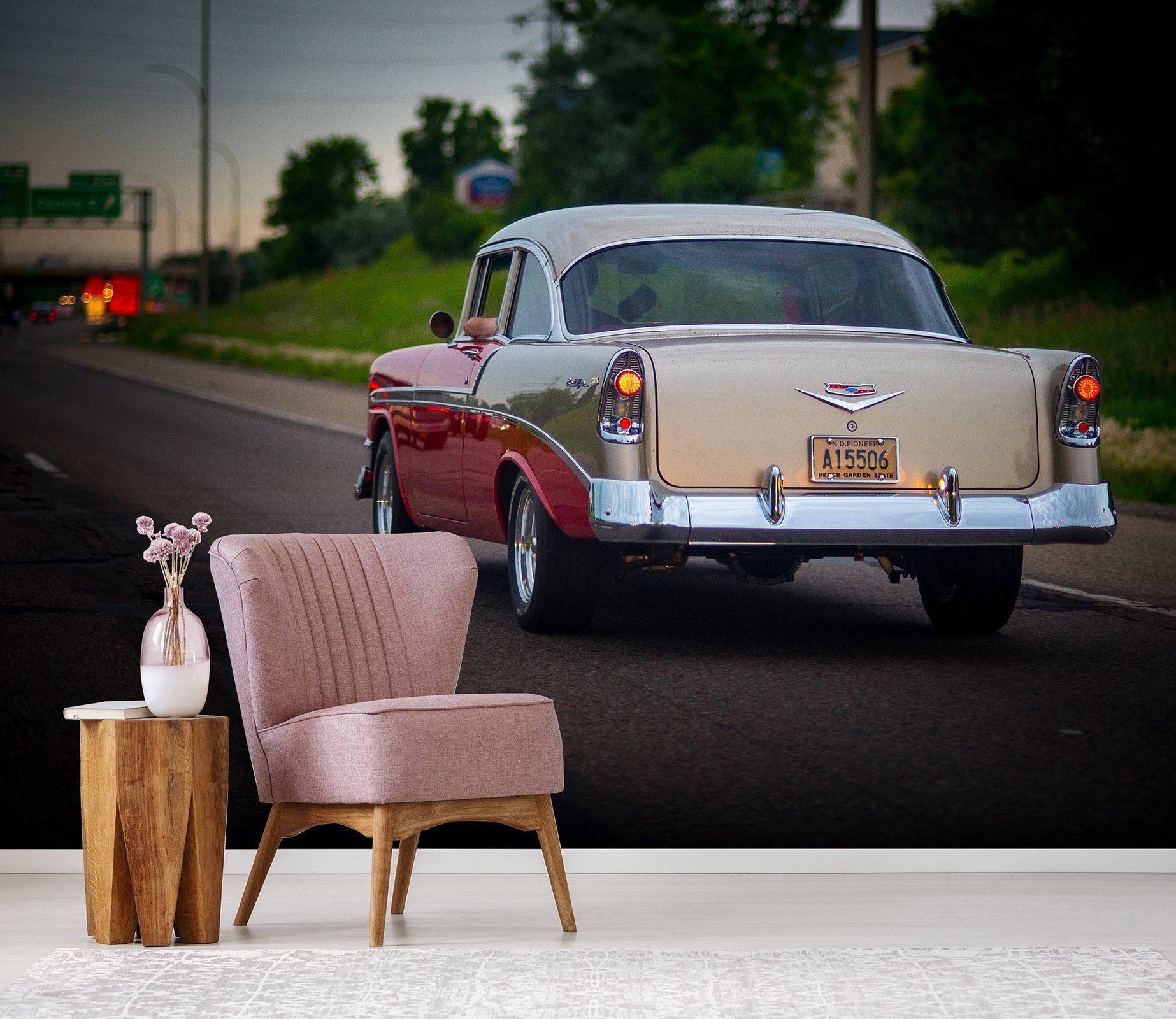 3D Classic Car 895 Vehicle Wall Murals Wallpaper AJ Wallpaper 2 