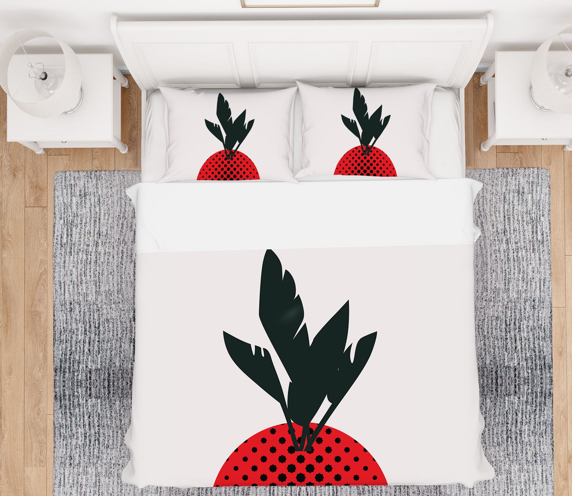 3D Red Leaves 181 Boris Draschoff Bedding Bed Pillowcases Quilt