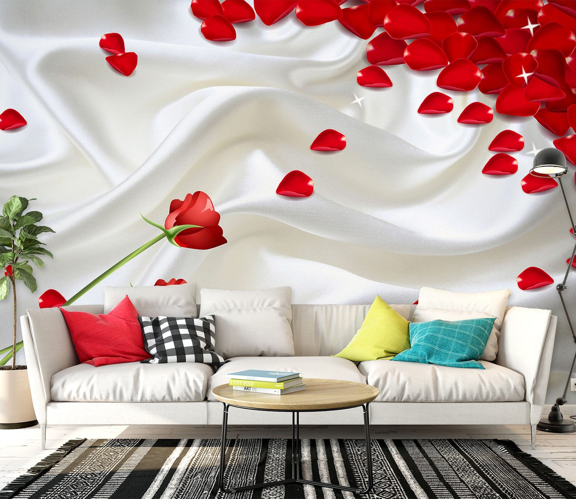 3D Rose Petals 1498 Wall Murals Wallpaper AJ Wallpaper 2 