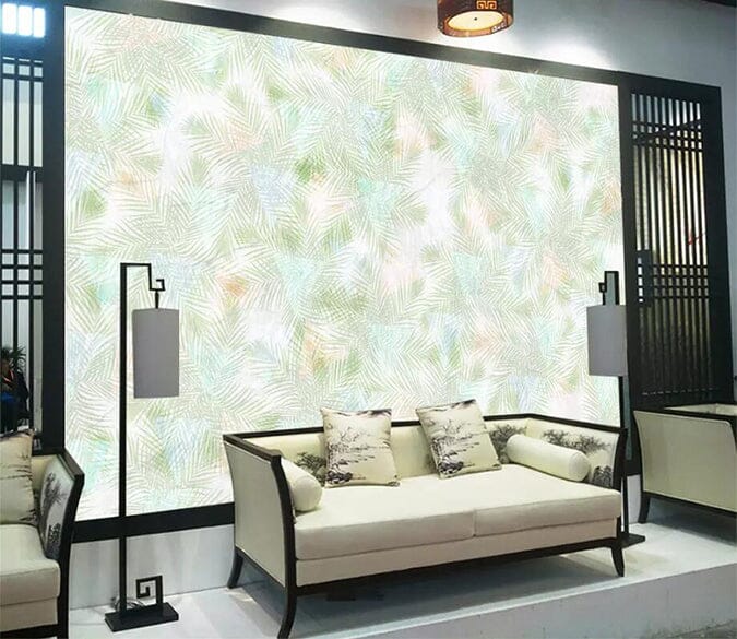 3D Green Flowers 2420 Wall Murals Wallpaper AJ Wallpaper 2 