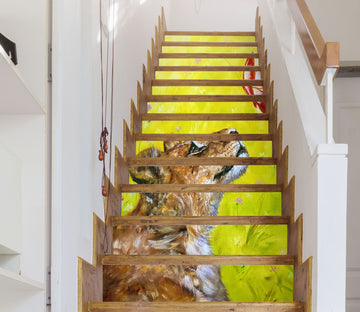 3D Lion Butterfly 2177 Skromova Marina Stair Risers