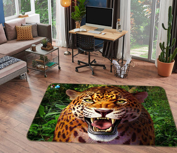 3D Leopard 85072 Jerry LoFaro Rug Non Slip Rug Mat