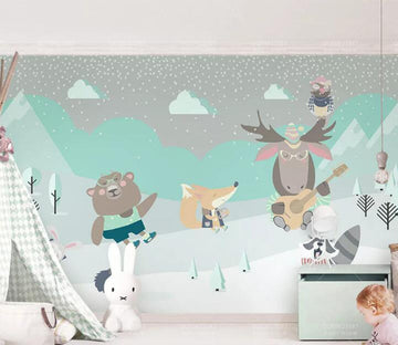 3D Zoo Ground WC138 Wall Murals