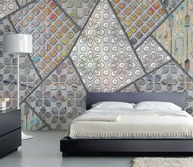 3D Colored Stones 2329 Wall Murals Wallpaper AJ Wallpaper 2 