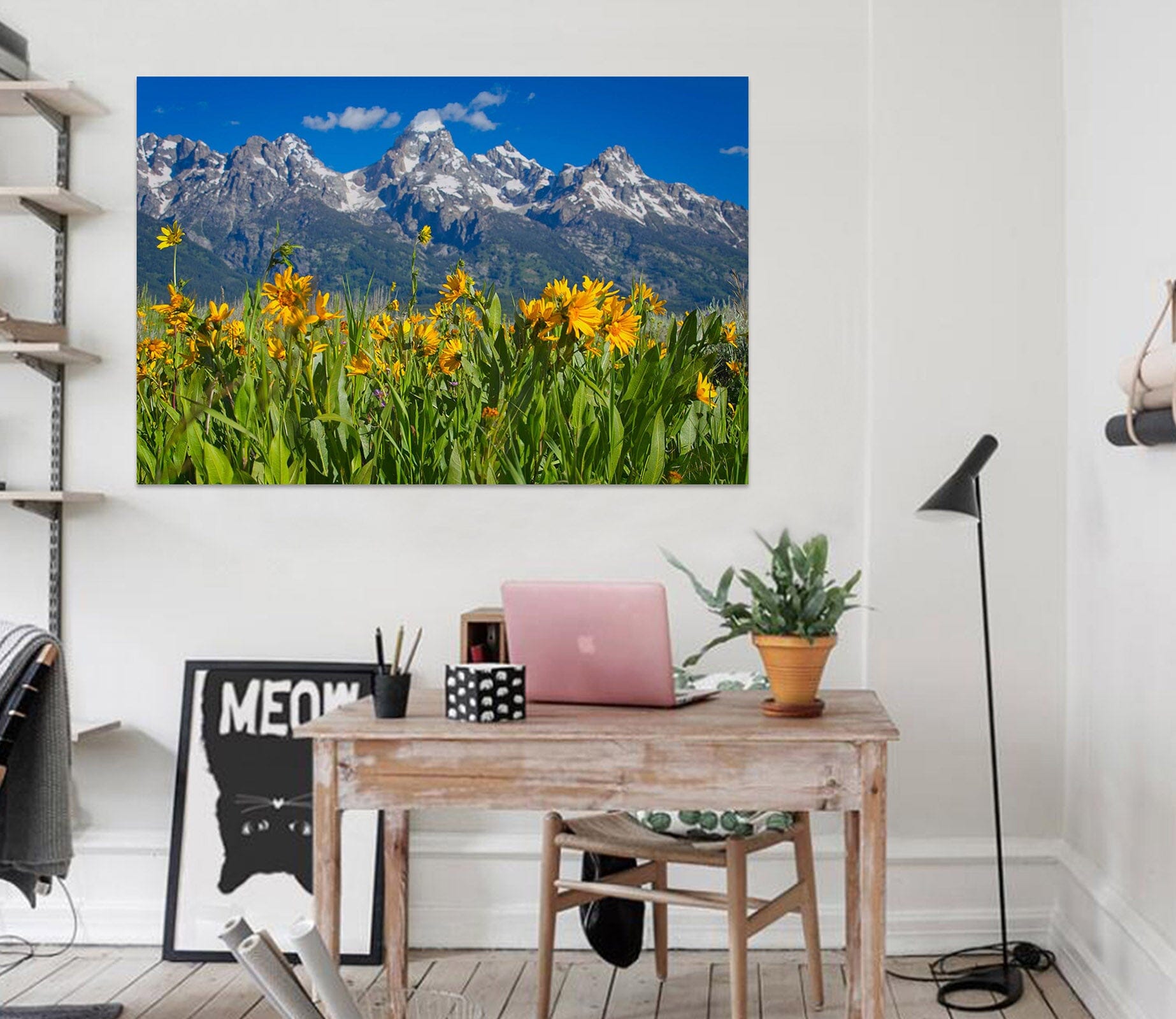 3D Mountain Wildflowers 020 Kathy Barefield Wall Sticker Wallpaper AJ Wallpaper 2 