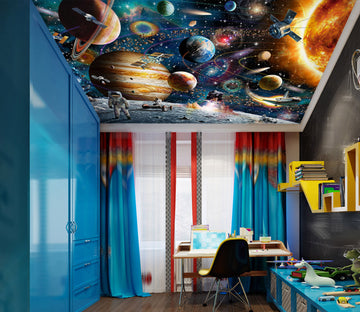 3D Planet Astronaut 1001 Adrian Chesterman Ceiling Wallpaper Murals