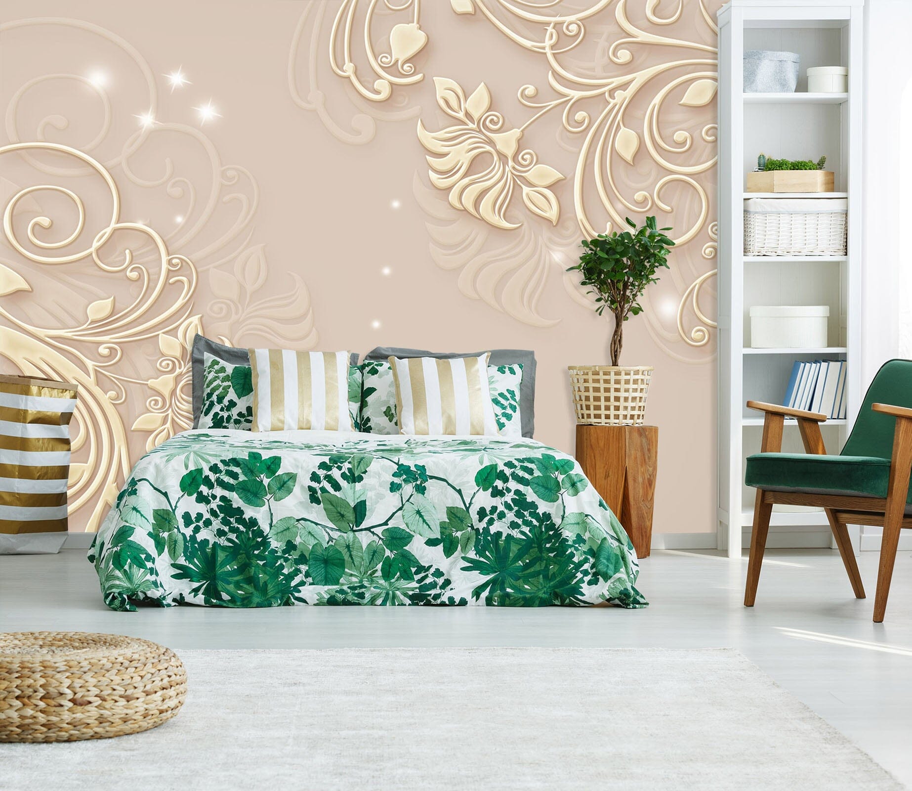 3D Carved Pattern 1483 Wall Murals Wallpaper AJ Wallpaper 2 