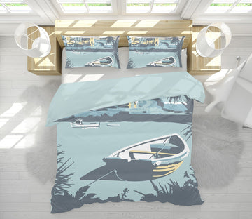 3D Porthleven 2045 Steve Read Bedding Bed Pillowcases Quilt Quiet Covers AJ Creativity Home 