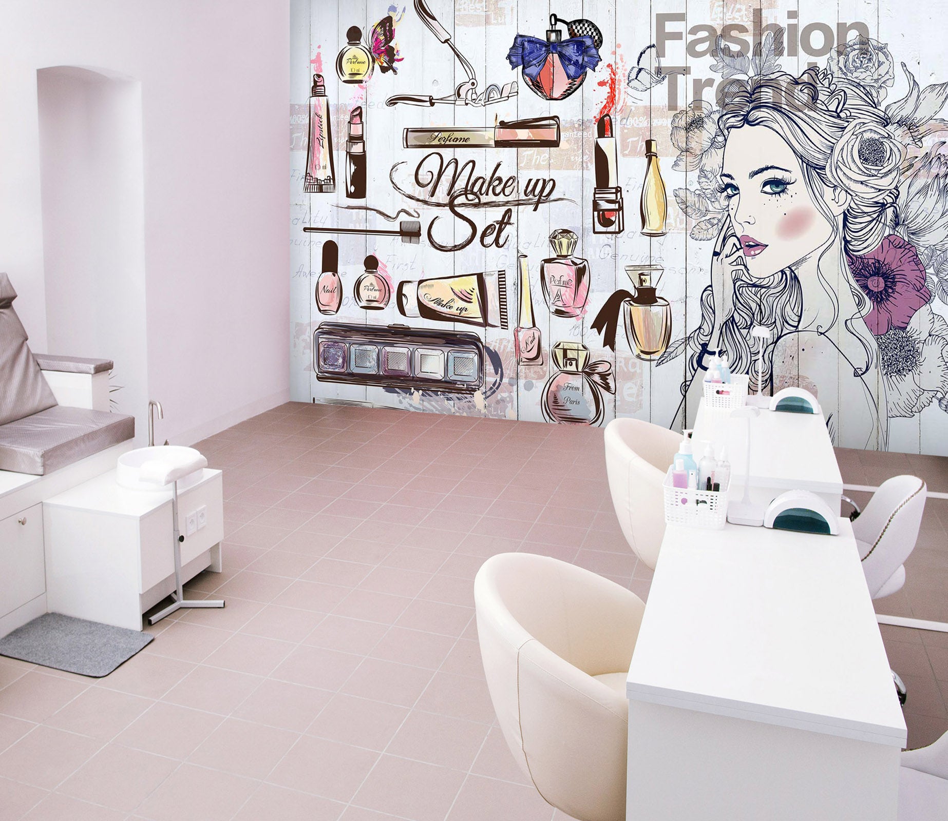 3D Cartoon Perfume 064 Wall Murals