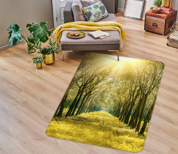 3D Branches Environment Fog 77244 Non Slip Rug Mat