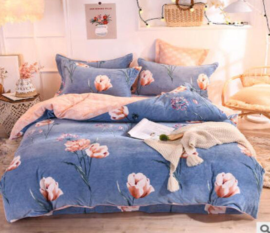 3D Flowers 20067 Bed Pillowcases Quilt