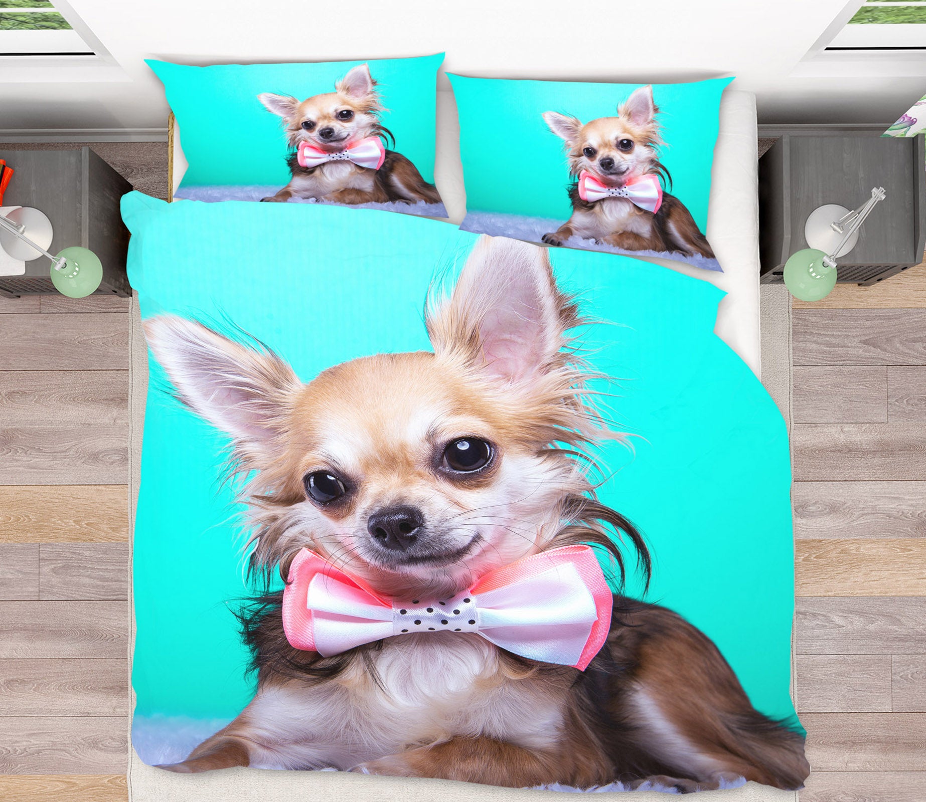 3D Puppy 15062 Bed Pillowcases Quilt