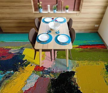 3D Color Pigment Pattern 9625 Allan P. Friedlander Floor Mural