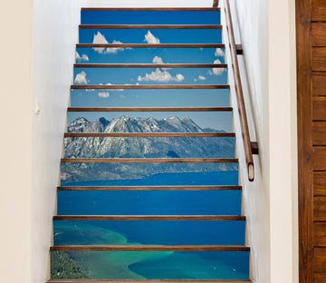 3D Mountains Seas 94115 Kathy Barefield Stair Risers