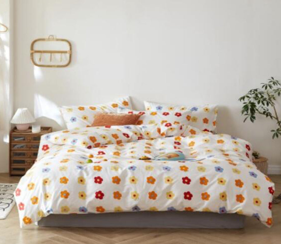 3D Colored Flowers 30013 Bed Pillowcases Quilt