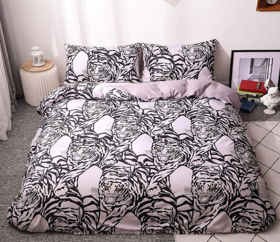 3D Tiger Pattern 5052 Bed Pillowcases Quilt