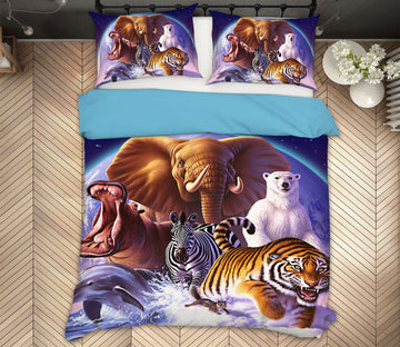 3D Wild World 2137 Jerry LoFaro bedding Bed Pillowcases Quilt Quiet Covers AJ Creativity Home 