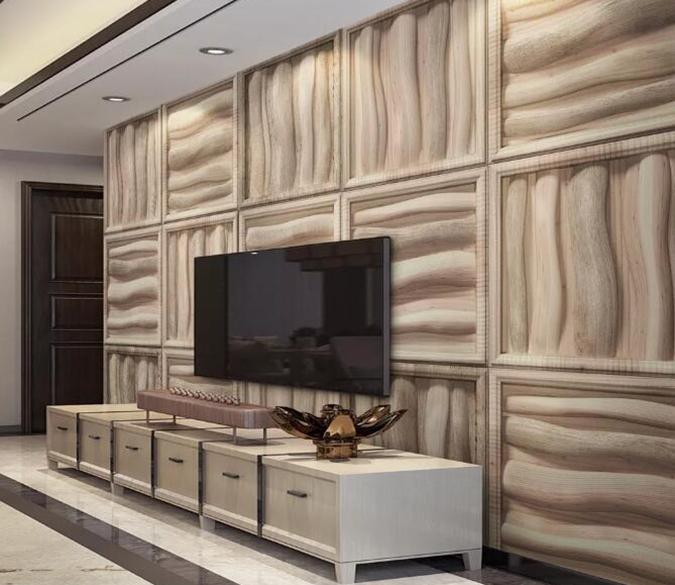 3D Concave Wood 999 Wall Murals Wallpaper AJ Wallpaper 2 