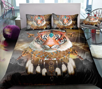 3D Tiger Dream Catcher 1065 Bed Pillowcases Quilt