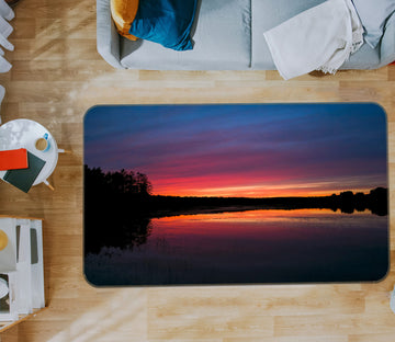 3D Twilight Lake 1030 Jerry LoFaro Rug Non Slip Rug Mat