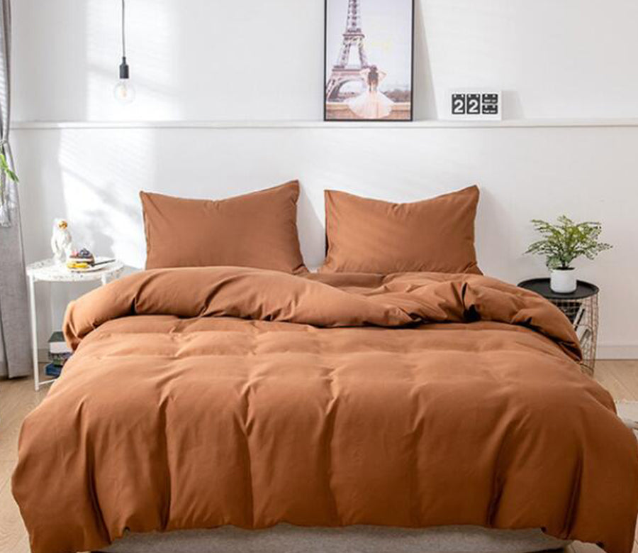 3D Brown 8155 Bed Pillowcases Quilt