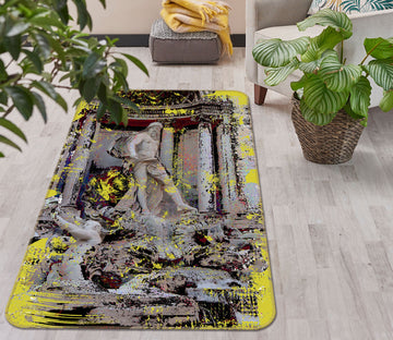 3D Building Statue 32135 Non Slip Rug Mat