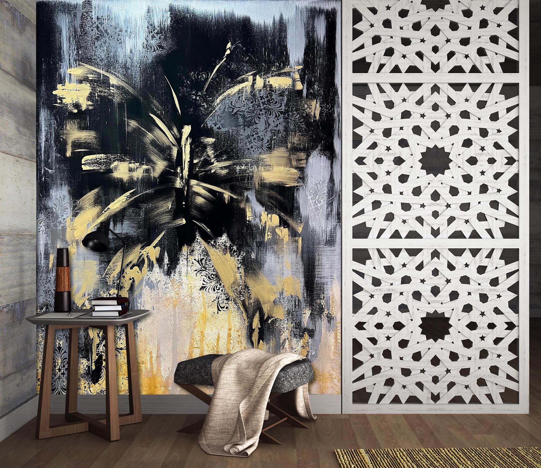 3D Painted Black Butterfly 3119 Skromova Marina Wall Mural Wall Murals